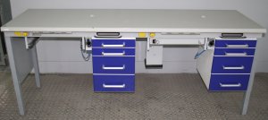 Preview: KaVo 2er Arbeitstisch / Labortisch / Arbeitsblock / Doppelarbeitsplatz # 01215