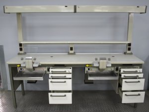 Preview: KaVo 2er Arbeitstisch / Labortisch / Arbeitsblock / Doppelarbeitsplatz # 01283