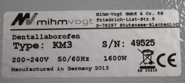 Preview: MIHM-VOGT Vorwärmofen Typ M 1 # 01663