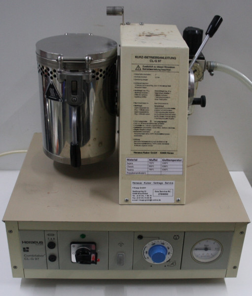 Preview: HERAEUS Gießgerät Typ CL-G 97 # 1107