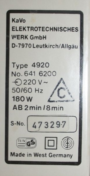 Preview: KaVo K 10 Knieanlasser Typ EWL 4920 - beige # 14163