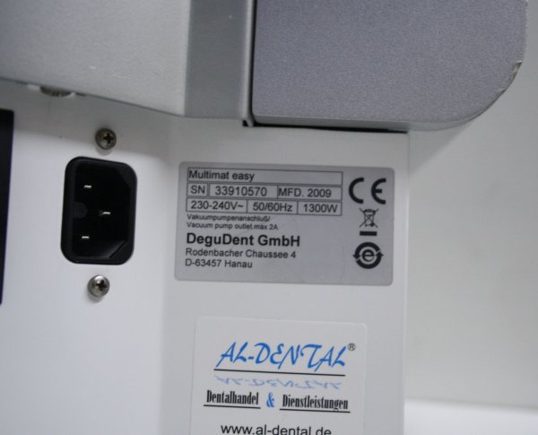 Preview: DENTSPLY / DEGUDENT Keramikofen Typ MultimatEasy + Vakuumpumpe # 00604