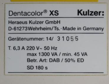 Hochleistungs-Lichtpolymerisationsgerät Dentacolor XS Kulzer # 00385