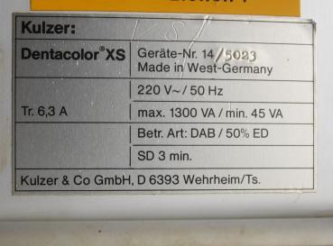 Hochleistungs-Lichtpolymerisationsgerät Dentacolor XS Kulzer # 00386