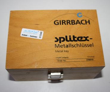 GIRRBACH-Dental Splitex-Metallschlüssel  # 01046