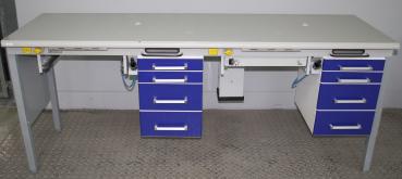 Preview: KaVo 2er Arbeitstisch / Labortisch / Arbeitsblock / Doppelarbeitsplatz # 01215