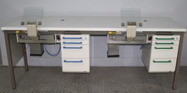 Preview: KaVo 2er Arbeitstisch / Labortisch / Arbeitsblock / Doppelarbeitsplatz # 01216