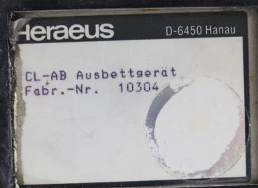 HERAEUS  Ausbettpresse Typ CL-AB # 01695