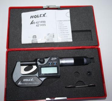 HOLEX Electronic Outside Micrometer Dig. Bügelmessschraube # 12831