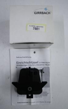 GIRRBACH Splitex Einrichtschlüssel # 7981