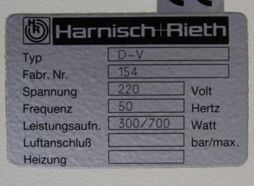 Harnisch & Rieth Absaugung Typ D-V # 8366