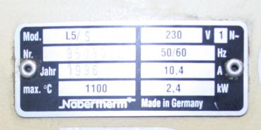 VORWÄRMOFEN  Nabertherm L5 / S 27 Steuerung # 6262