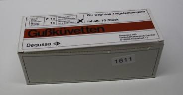 Degussa Gußküvetten  Z 1 - 10 Stück - neu # 1611