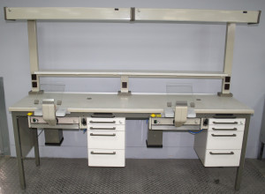 Preview: KaVo 2er Arbeitstisch / Labortisch / Arbeitsblock / Doppelarbeitsplatz # 01283