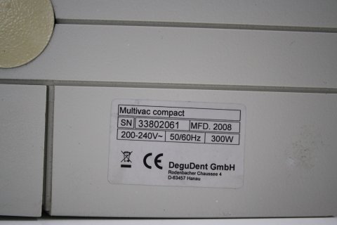 DEGUSSA Vakuumanmischgerät Typ Multivac compact - Standgerät # 01747