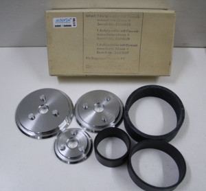 Preview: 3 x Degussa Aufgipsteller + Gummimanschette  40 , 65 + 80 mm # 01786