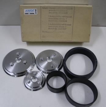 Preview: 3 x Degussa Aufgipsteller + Gummimanschette  40 , 65 + 80 mm # 01786