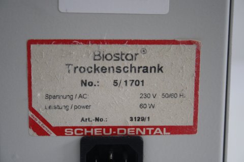SCHEU-DENTAL Biostar Trockenschrank miniSTAR # 11836
