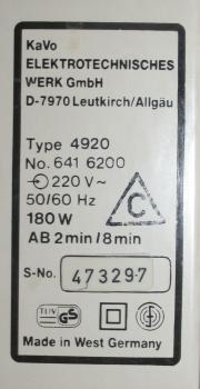 Preview: KaVo K 10 Knieanlasser Typ EWL 4920 - beige # 14163