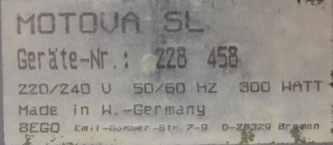 BEGO Vakuumanmischgerät Typ Motova SL #14835