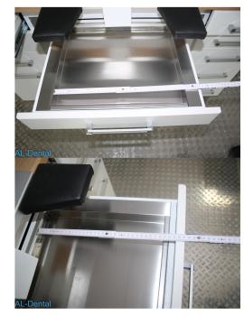 Preview: Labortisch Dentalmöbel LED Gelenkleuchte *weiss*