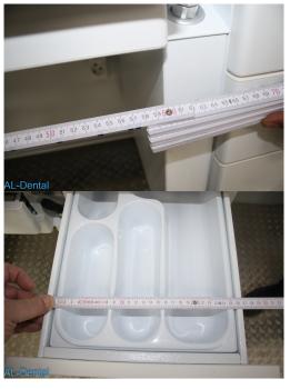 Labortisch Dentalmöbel LED Gelenkleuchte *weiss*