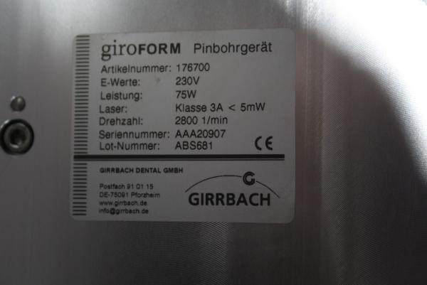 GIRRBACH Laser-Pinbohrgerät Typ Giroform # 13005