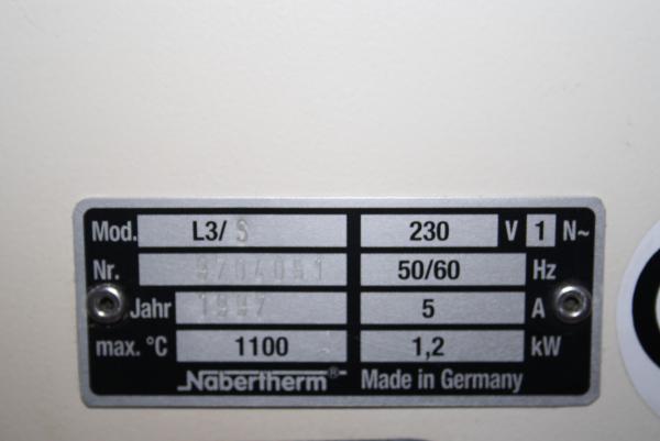 VORWÄRMOFEN Nabertherm Typ L3/S # 13184