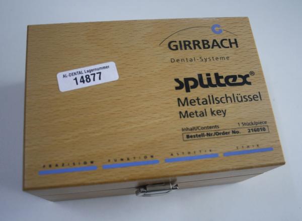 GIRRBACH-Dental Splitex-Metallschlüssel # 14877