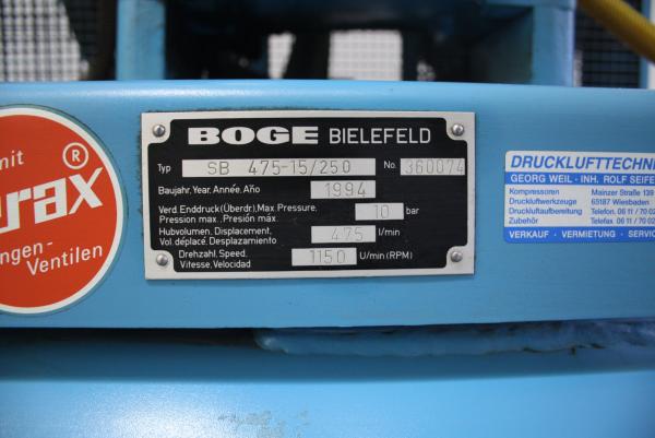 BOGE Kompressor Typ SB 475-15/250 # 9252