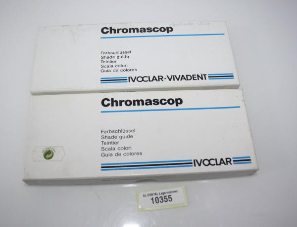 2 x IVOCLAR VIVADENT Chromascop Farbschlüssel - neu OVP # 10355