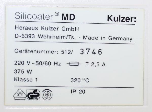 Silicoater MD Kulzer # 2620