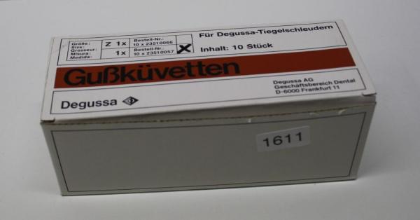 Degussa Gußküvetten  Z 1 - 10 Stück - neu # 1611
