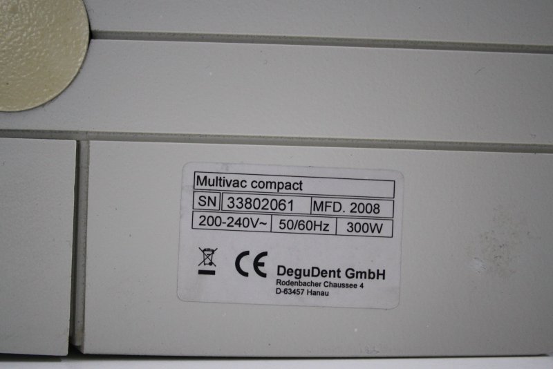 DEGUSSA Vakuumanmischgerät Typ Multivac compact - Standgerät # 01747