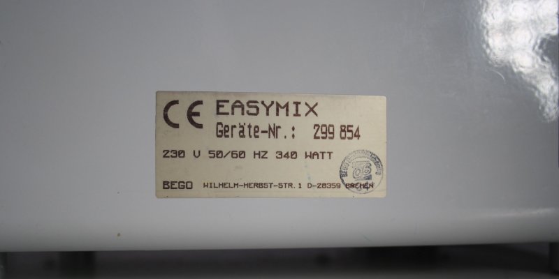 BEGO Vakuumanmischgerät Typ Easymix # 14516