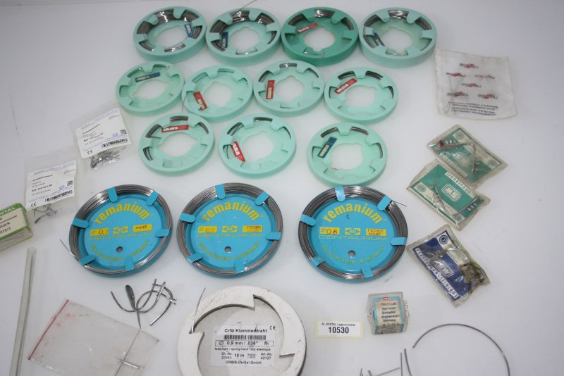 Dentallabor-Restposten Runddraht, Drahtstangen, Ortho-Draht etc. # 10530